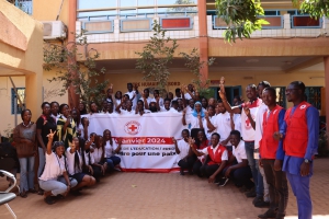 La croix rouge burkinabè était présente à l&#039;ISSH lors de la journée mondiale de l&#039;éducation, célébrée le 24 janvier 2024.